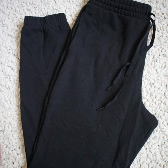 NWOT Victoria's Secret Rhinestone Joggers Size Small - Picture 1 of 7